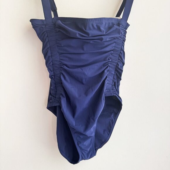 Christina Slimming Silhouette Navy Blue One Piece Swimsuit 12 - Picture 3 of 5